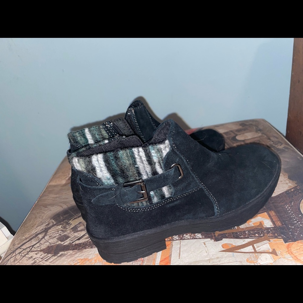 Black ankle boots